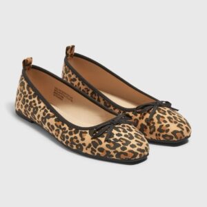 Brown Leopard Print Flats